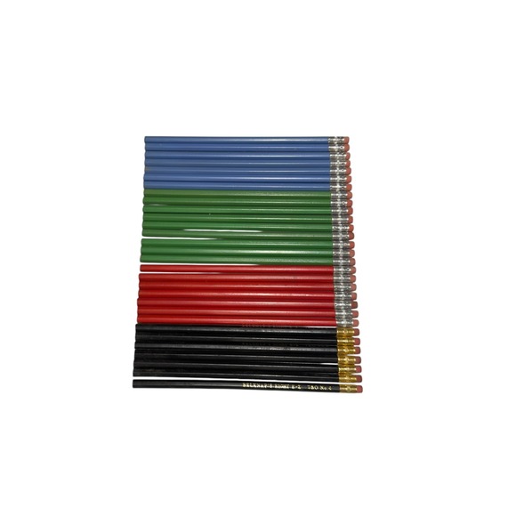 Belknap  & Unbranded Other - Vintage‎ Pencil Lot 30 7 Belknap Right EZ No 4 Plus 23 Unbranded Red Green Blue